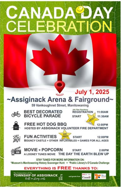 Assiginack July 1st Assiginack July 1st