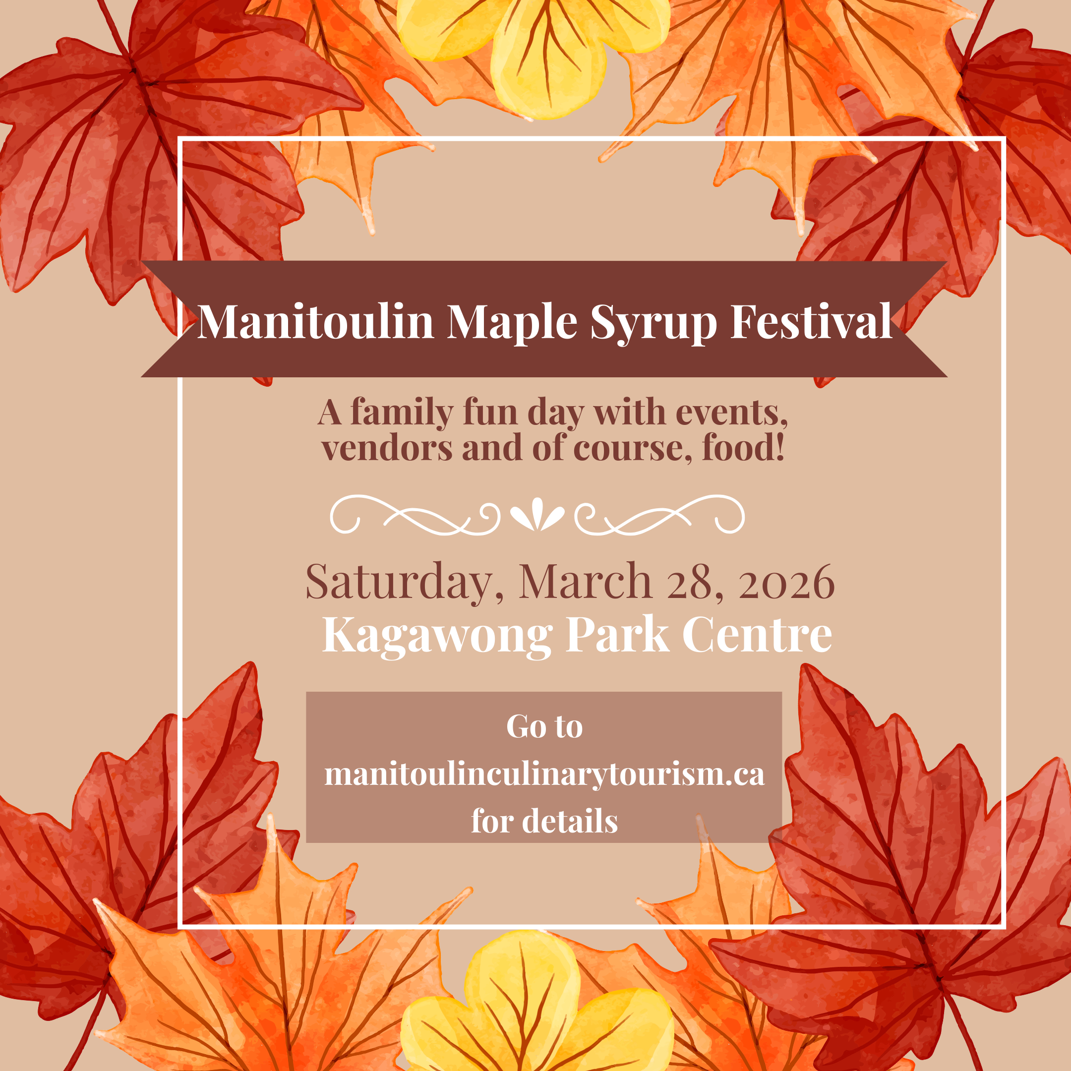 2026 ManitoulinMaple Syrup Festival