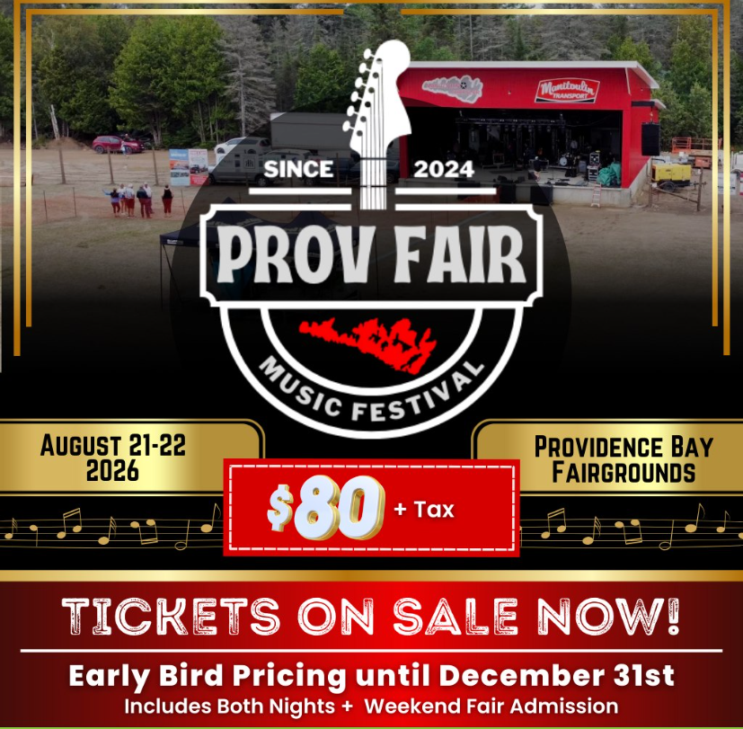 Providence Bay Fair Music Festival 2026