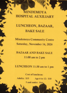 Mindemoya Hospital Auxiliary Fall Luncheon